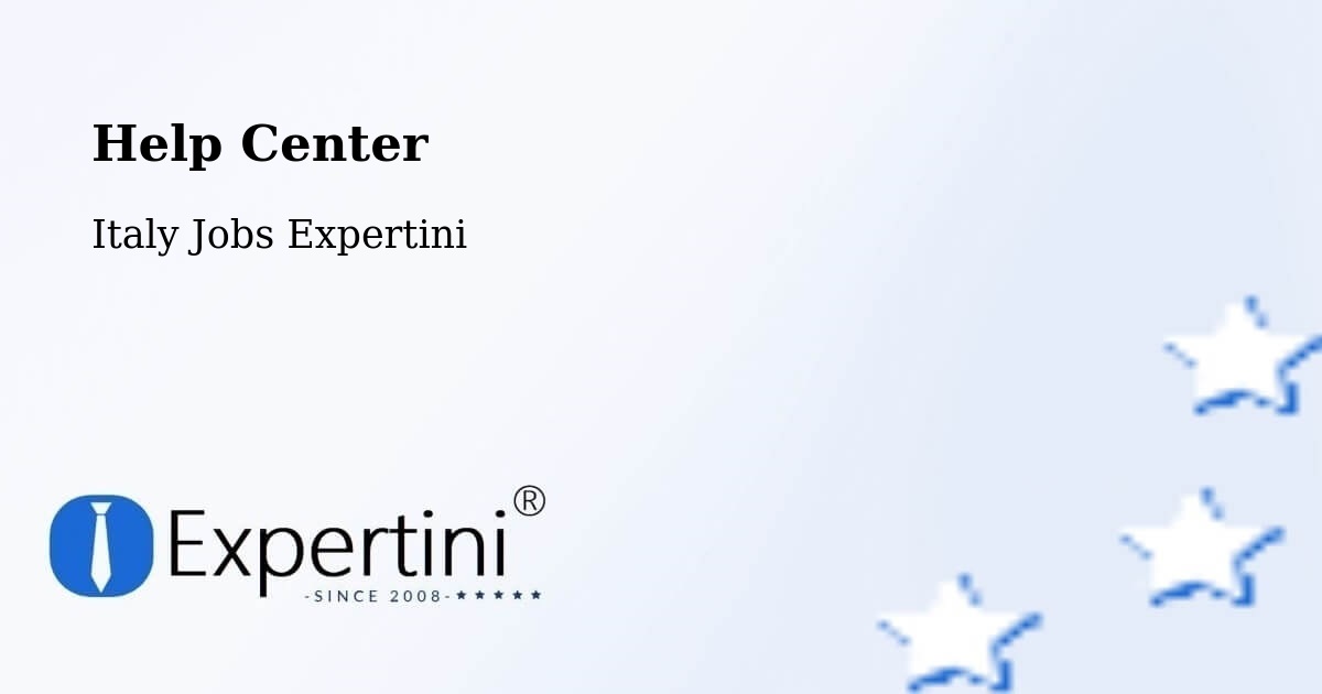 Help Center – Siena - Italy Jobs Expertini